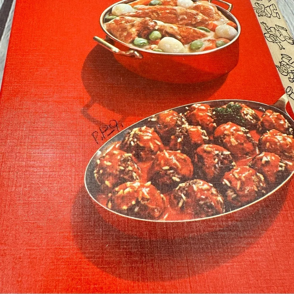 vtg 70s campbell Cookbook: Cooking with Soup spiral hardcover cottagecore retro